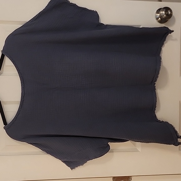 Eileen Fisher Dark Blue Blouse - Picture 6 of 7